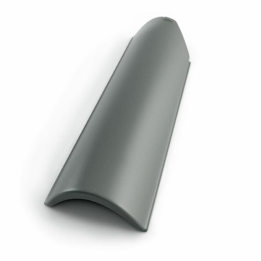 Meia Telha Ceramica Vitrificada Cinza Perkus