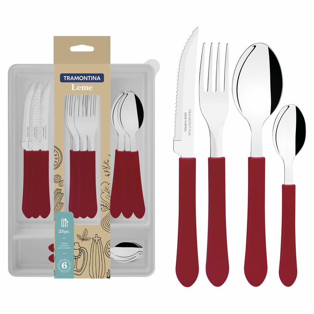 Faqueiro Leme Inox 25 Peças Tramontina