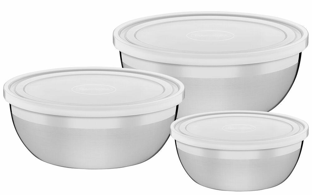 Jogo de Potes Metal Freezinox Inox 3 Peças Tramontina