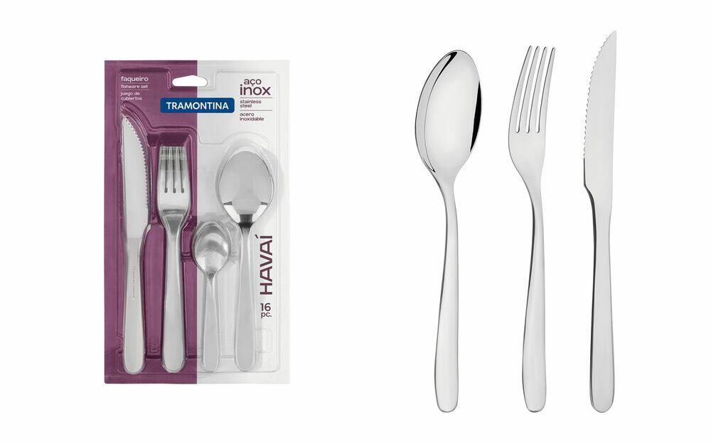 Faqueiro Havai Inox 16 Peças Tramontina