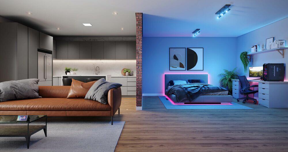 Painel Led Smart Embutido Quadrado Wi-fi 24W RGB Bivolt Avant