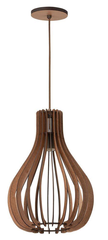 Pendente de Madeira Tiffany Dital