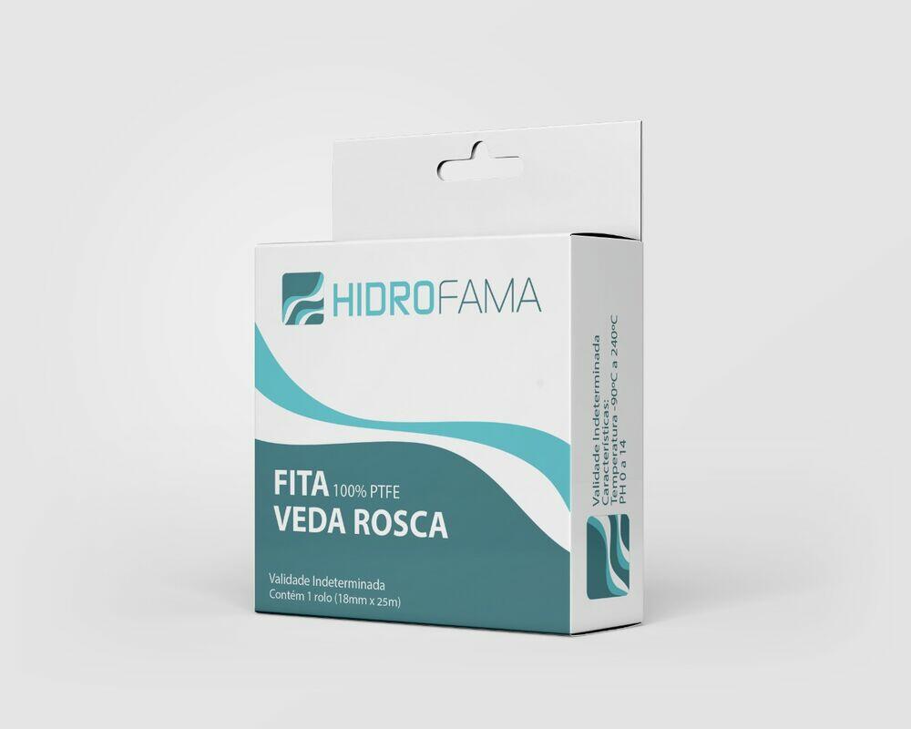 Veda Rosca Branco 18mmx25m Hidrofama