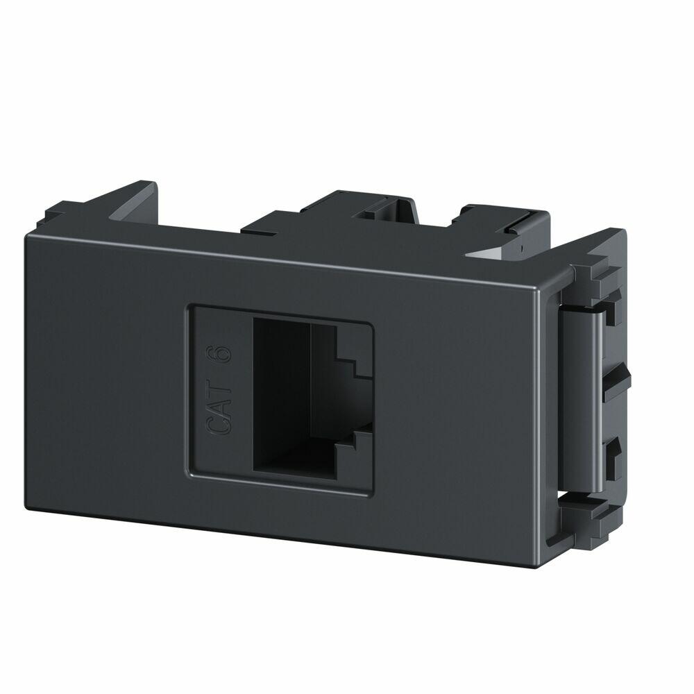 Módulo para Tomada RJ45 CAT 6 Esatta Grafite Escuro Weg