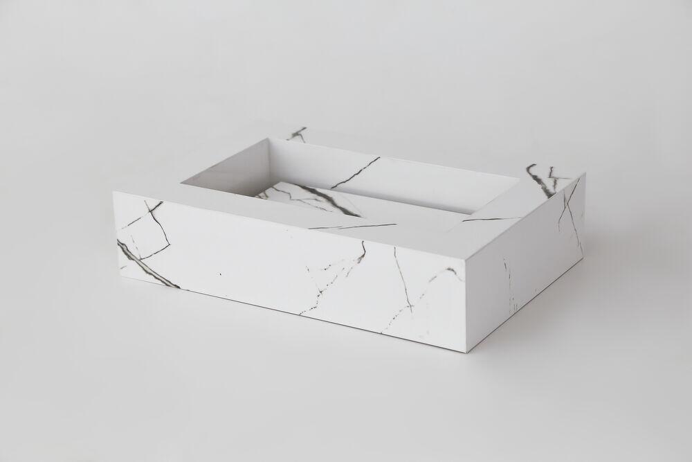 Bancada Porcelanato Calacata Marmorizada 50x80cm Málaga