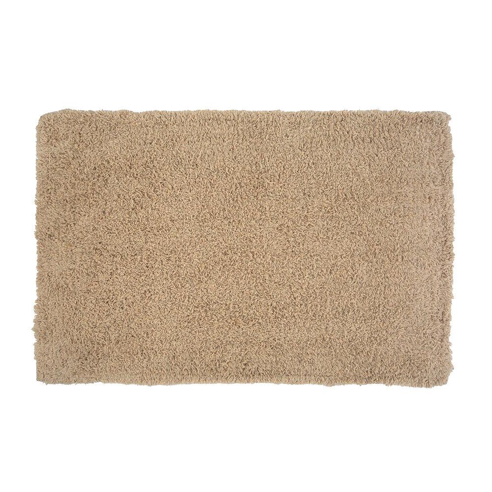Tapete para Banheiro Gentle Algodão 40x60cm Bege Casa&Ideia