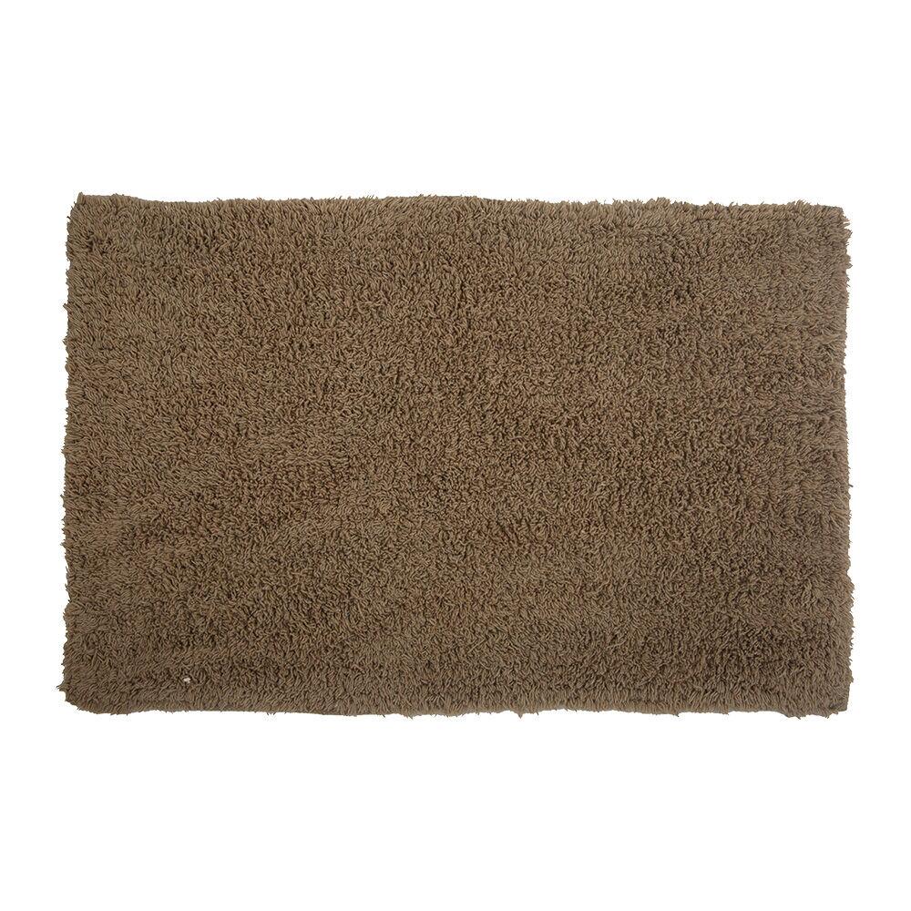 Tapete para Banheiro Gentle Algodão 40x60 Marrom Casa&Ideia
