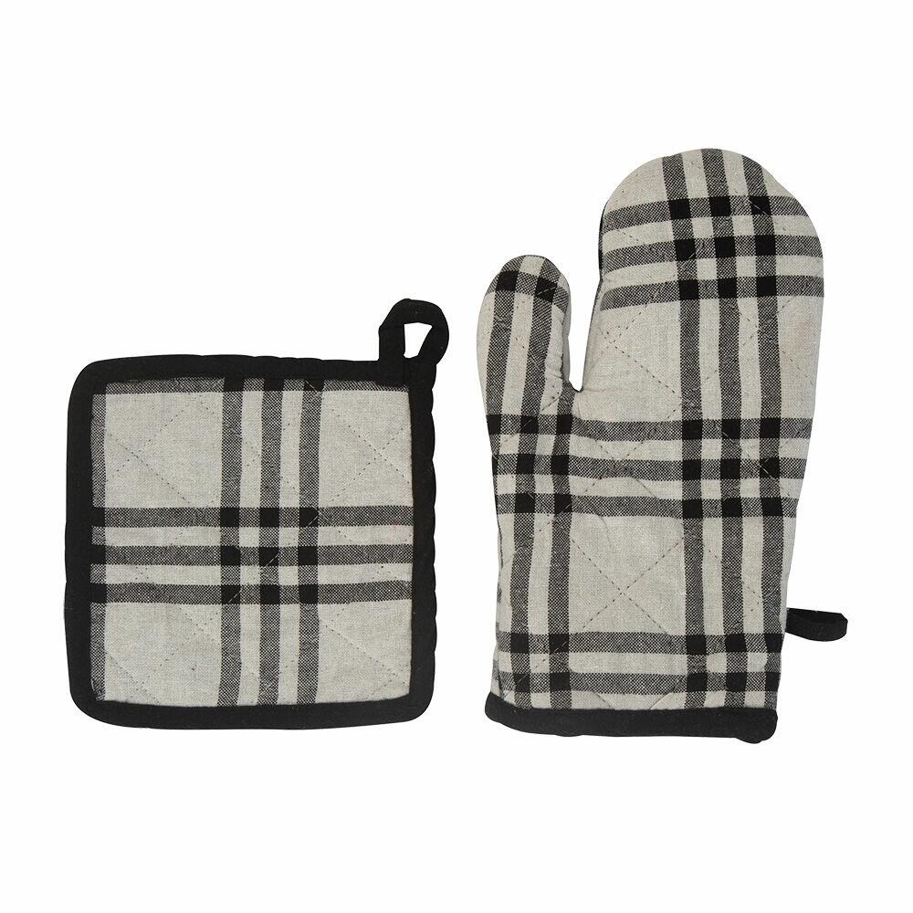 Kit Pega Panela e Luva 2 Peças Xadrez Casa&Ideia