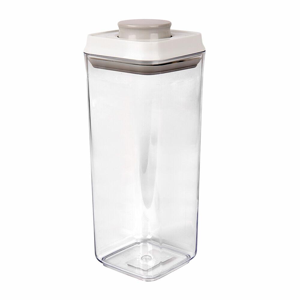 Pote para Mantimentos a Vácuo 1700ml Branco Casa&Ideia