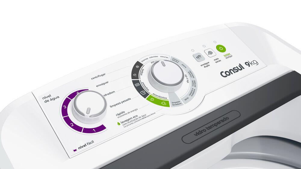 Lavadora de Roupas CWB09BB Branco 9Kg Consul