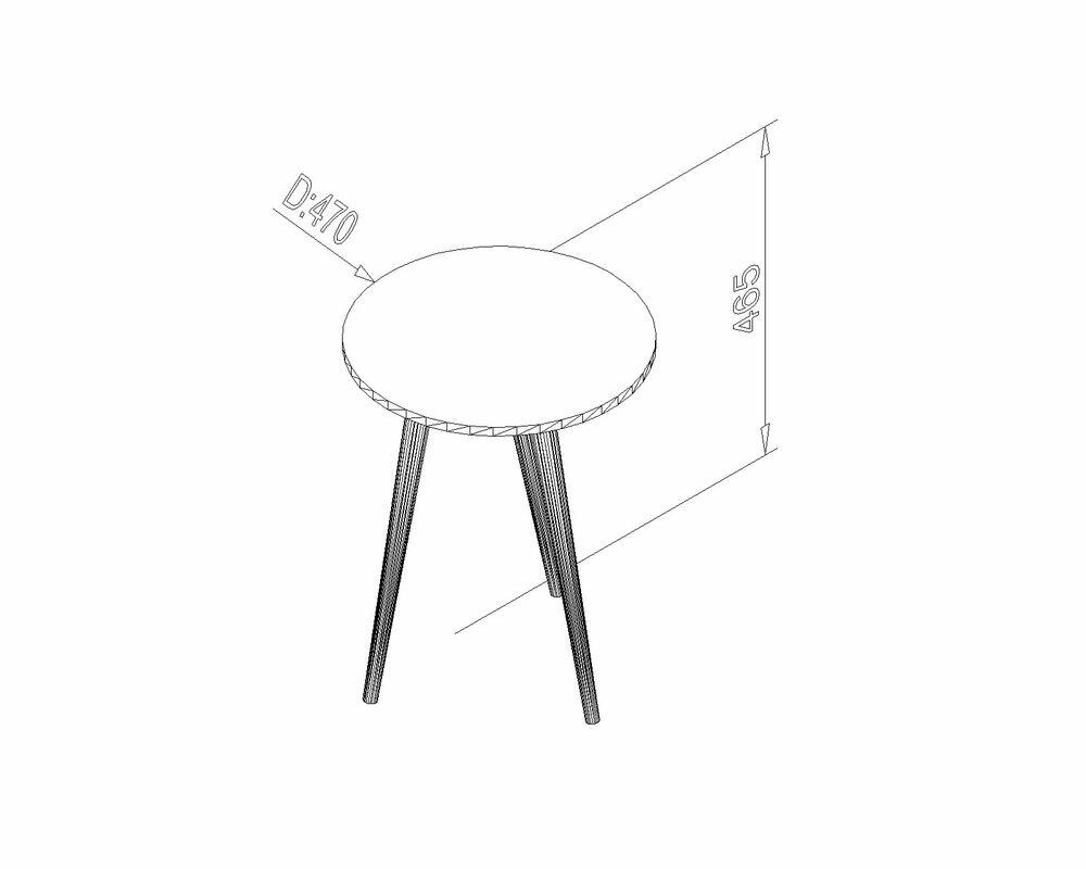 Mesa de Centro Multiuso 47x46,5x47 Branco Movelbento