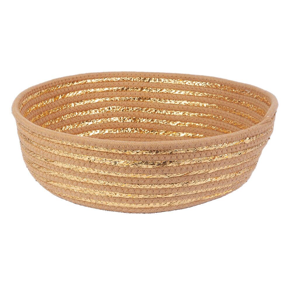 Cesto para Pães Aurum 34X10cm Dourado Casa&Ideia