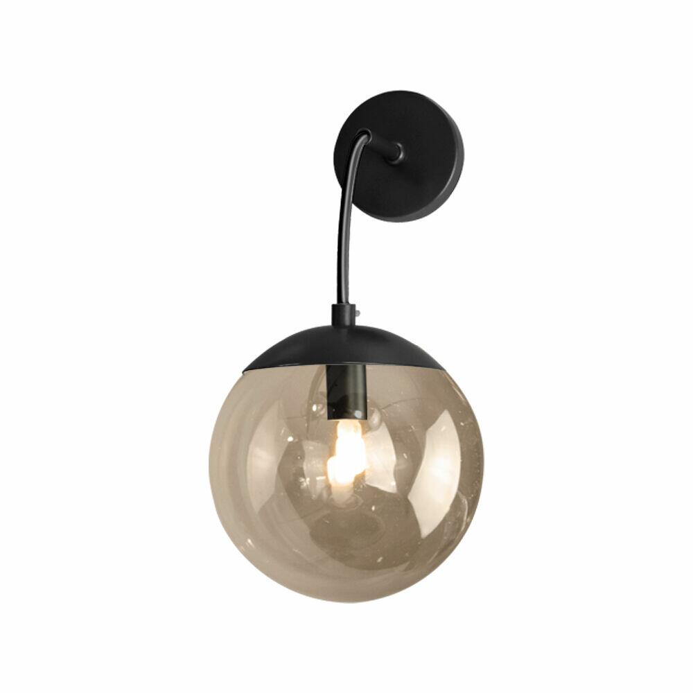 Arandela Globb Vidro Fumê Preto G9 Blumenau Iluminação