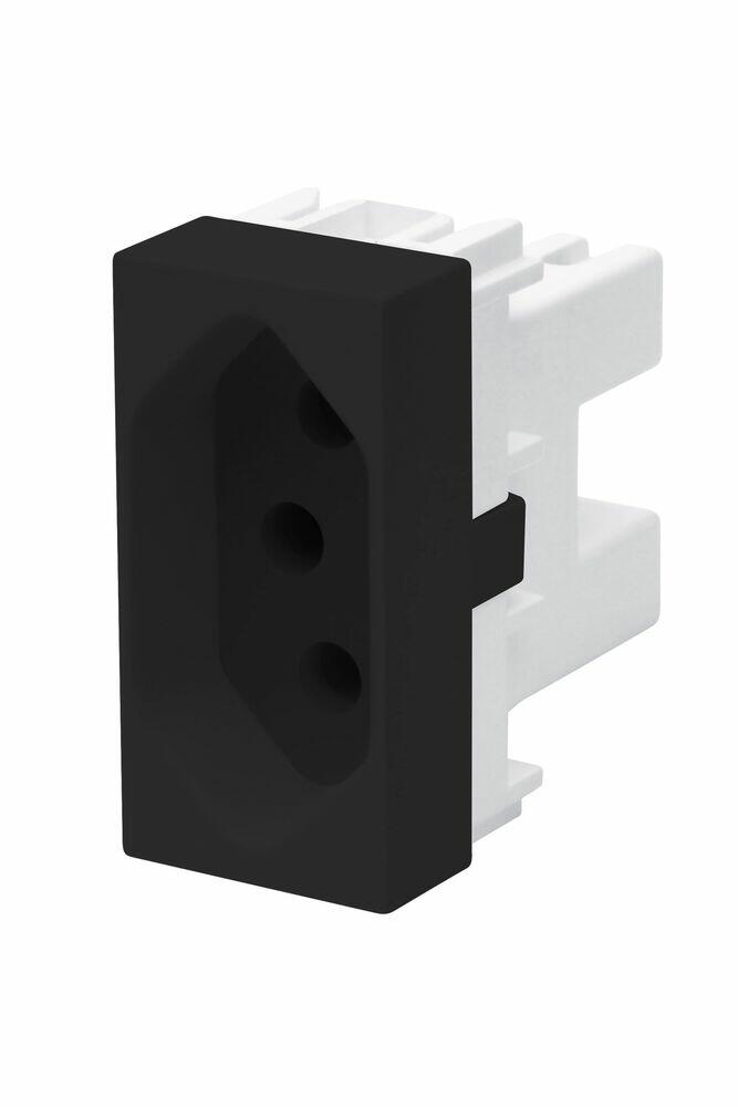 Módulo Tomada Habitat Black 2P+T 20A Fame