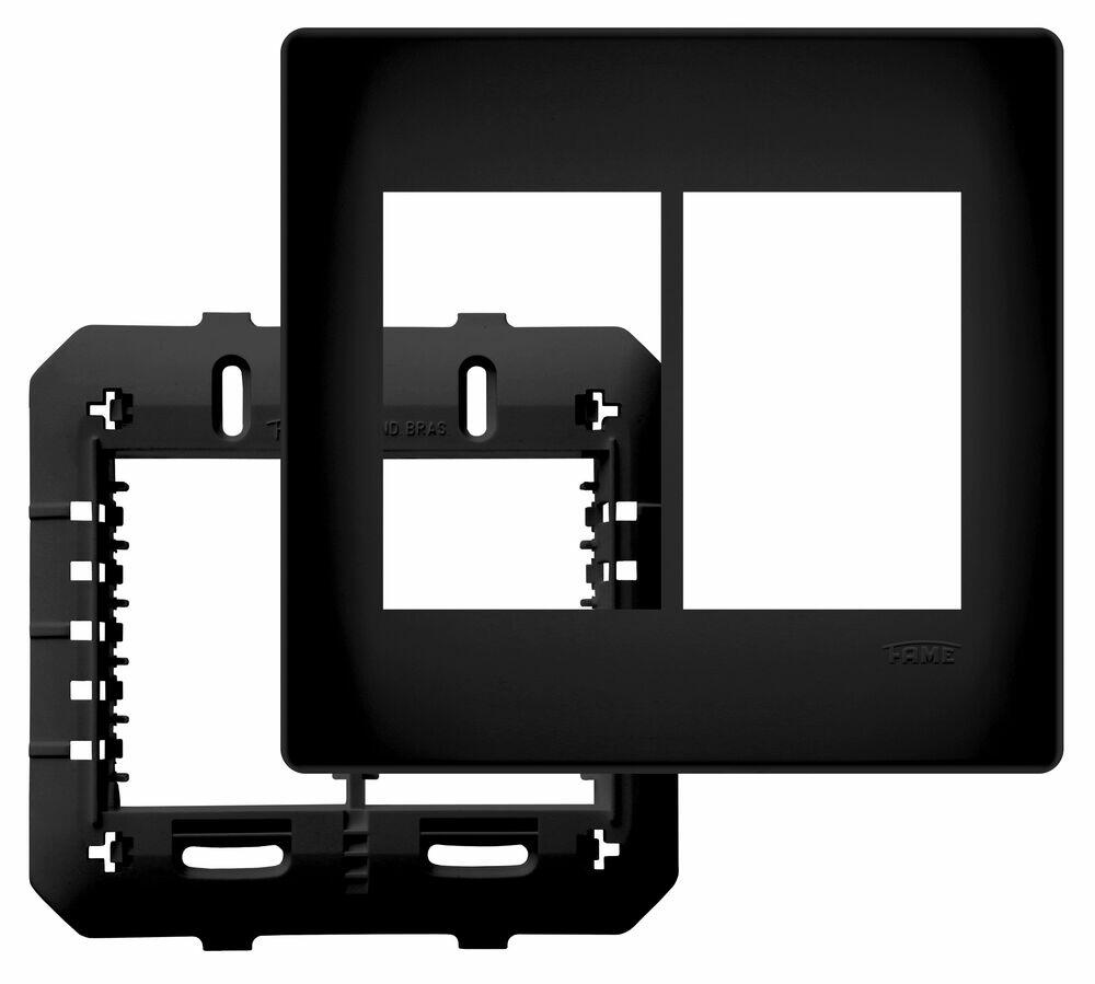 Placa 4X4 6 Seções Habitat Black Preto Fame