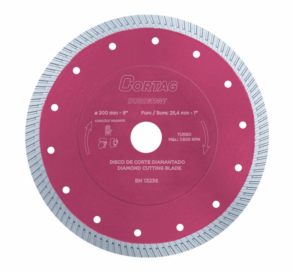 Disco Diamantado Turbo Durokort 200x25,4mm Cortag