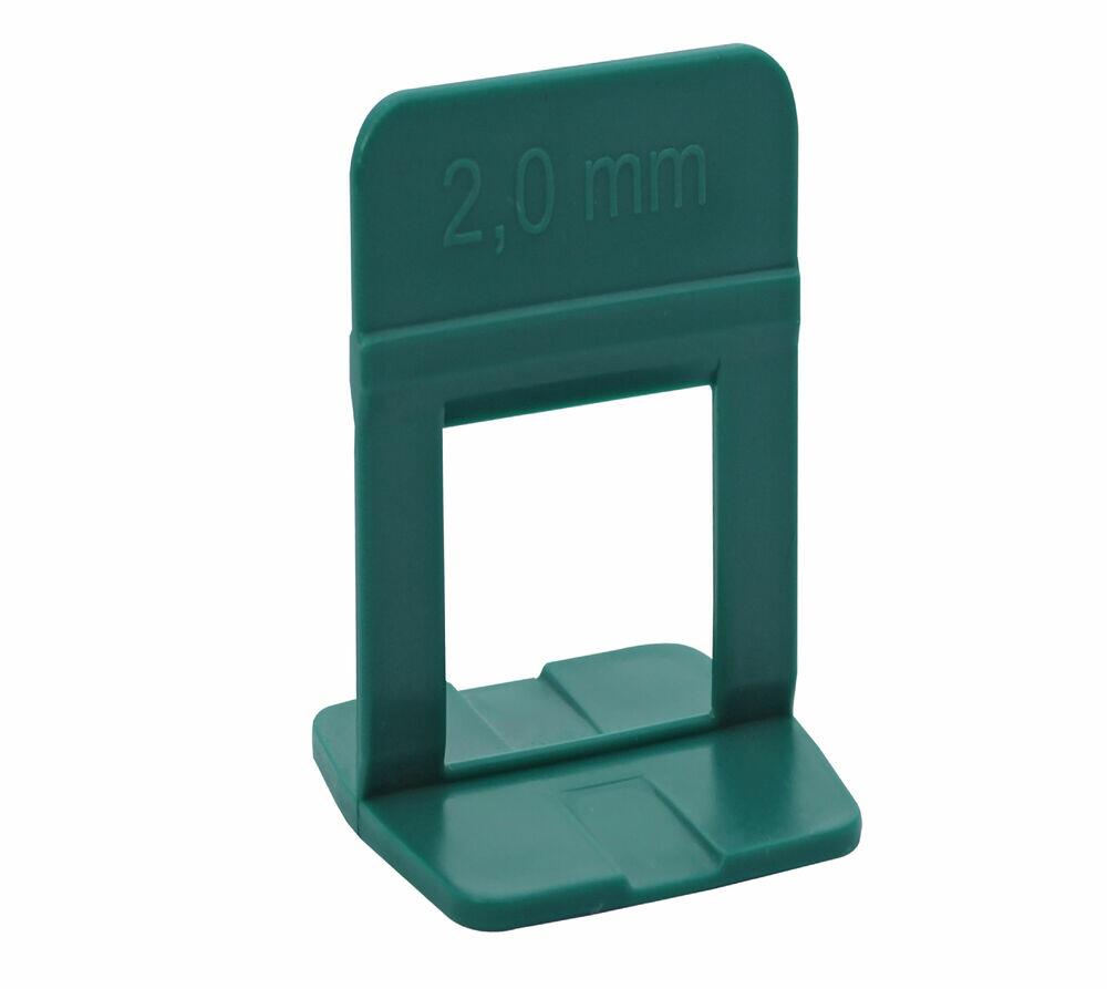 Espaçador Nivelador Slim com 1000 Peças 2mm Verde Cortag