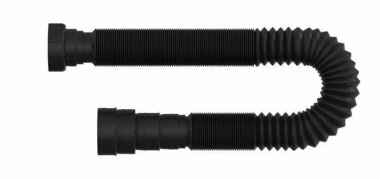 Sifão Tubo Extensivo Universal para Lavatório e Pia 110mm Preto Blukit