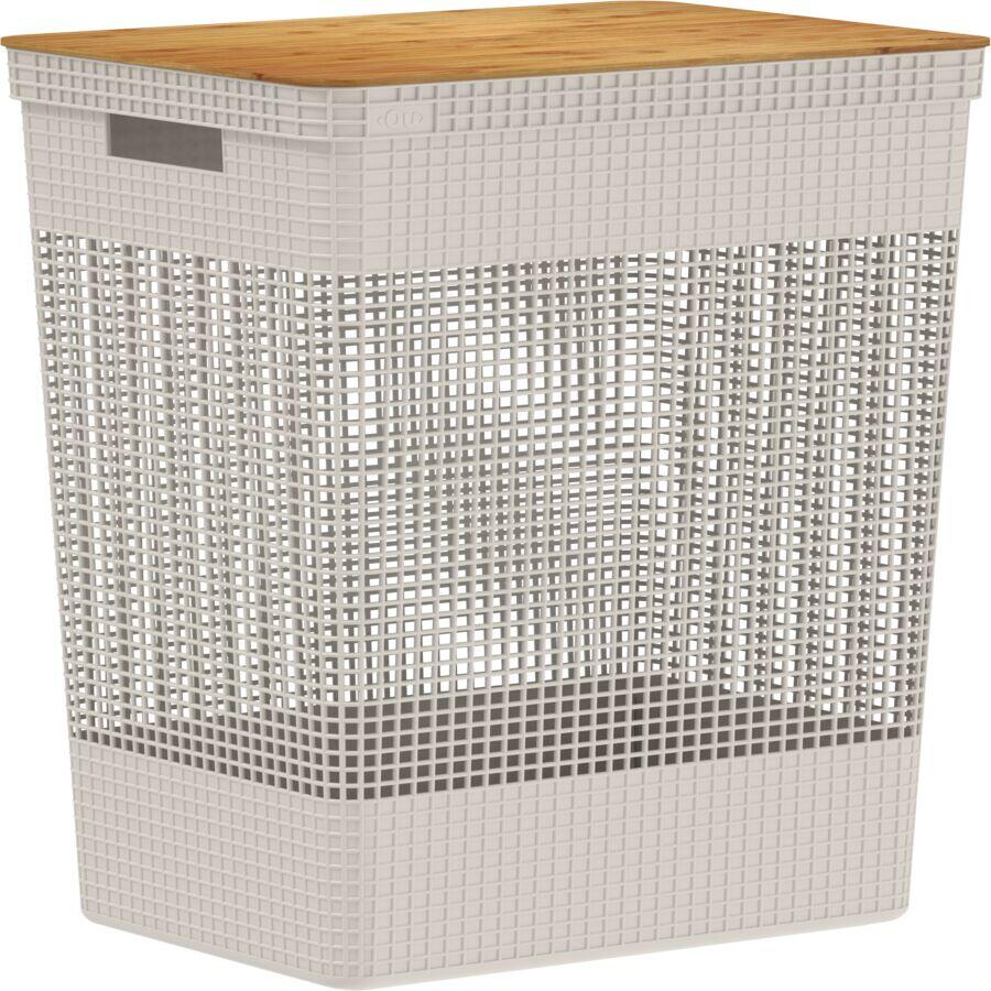 Cesto para Roupas 49L 455 BGF Bege Martiplast