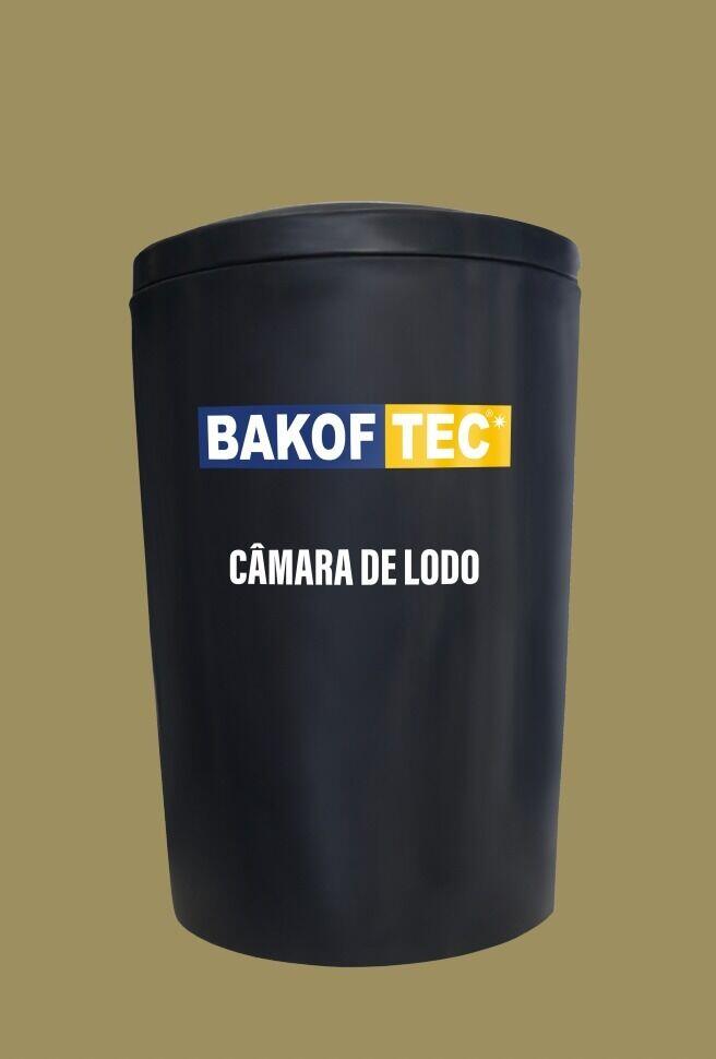 Câmara de Lodo 90L com Tampa Preto Bakof Tec