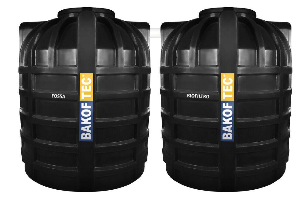 Conjunto Fossa e Biofiltro 650L Preto Bakof Tec