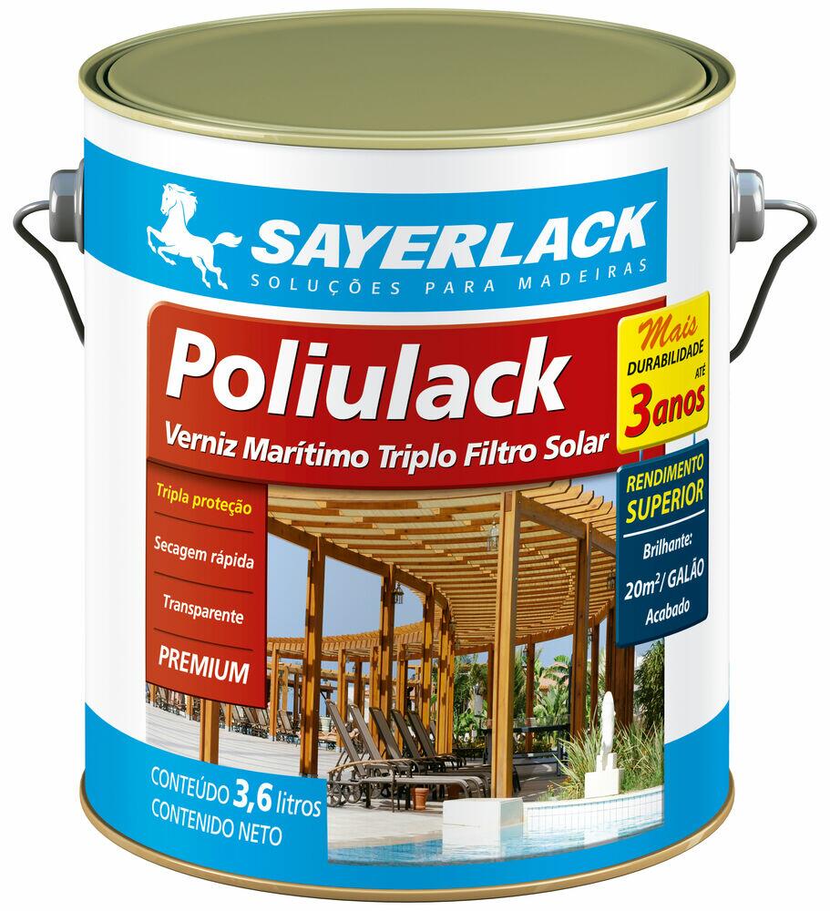 Verniz Triplo Filtro 3,6L Poliulack Acetinado Sayerlack