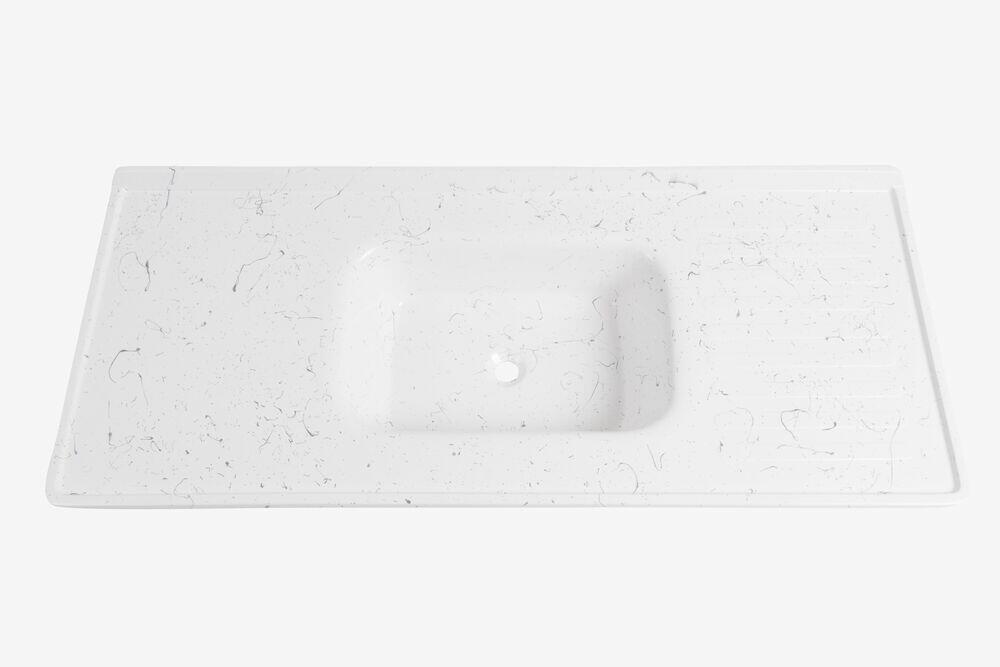 Pia Marmorite Granito Branco 120x56cm Hidrofama
