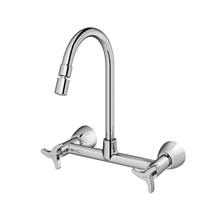 Misturador de Parede para Cozinha Nova Trio Cromado 1/2