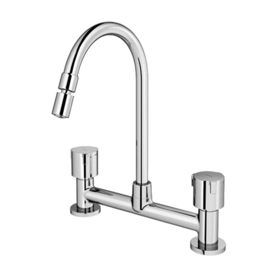 Misturador de Mesa para Cozinha Nova Riva Cromado 1/2