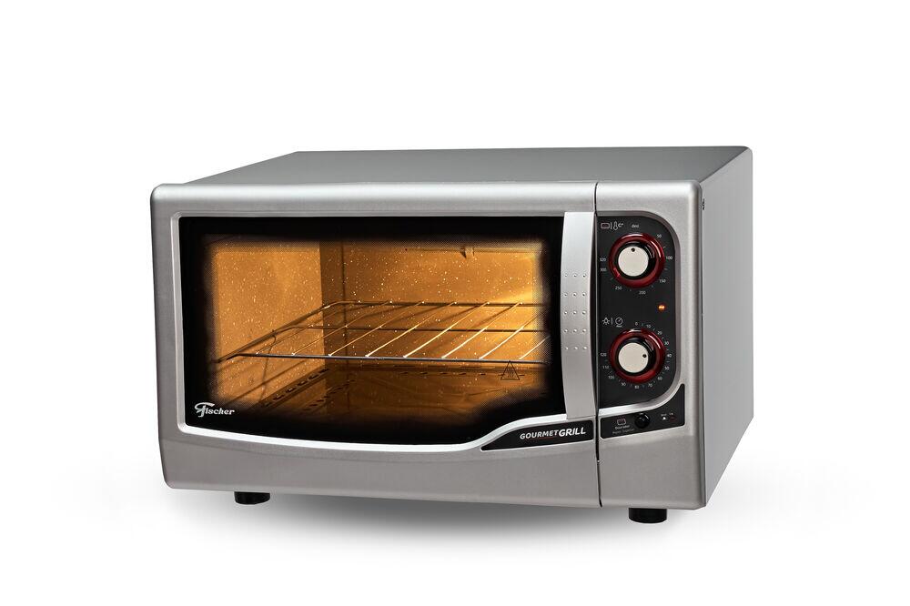 Forno Elétrico de Mesa 44L Gourmet Grill II Prata Grafite Fischer