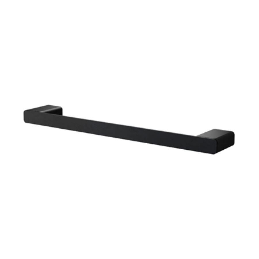 Porta Toalha Barra Docolflat Onix Preto Fosco 30cm Docol