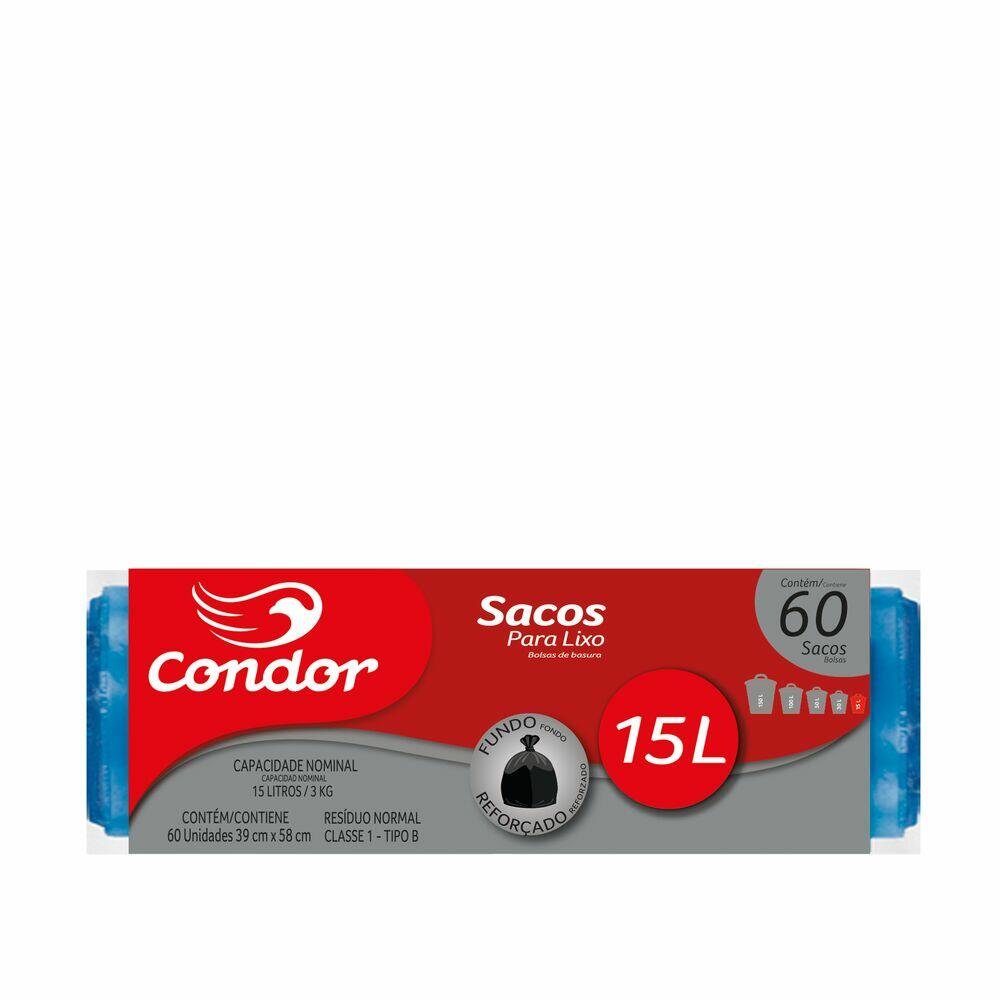 Saco para Lixo Rolo Azul 15L Condor