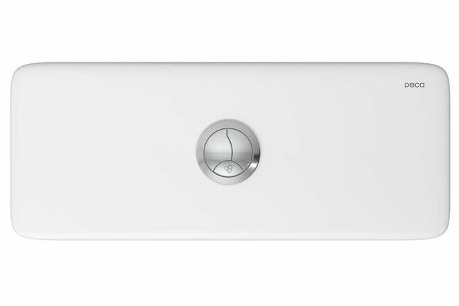 Caixa Acoplada Quadra Axis Living Piano Unic Branco Gelo Deca
