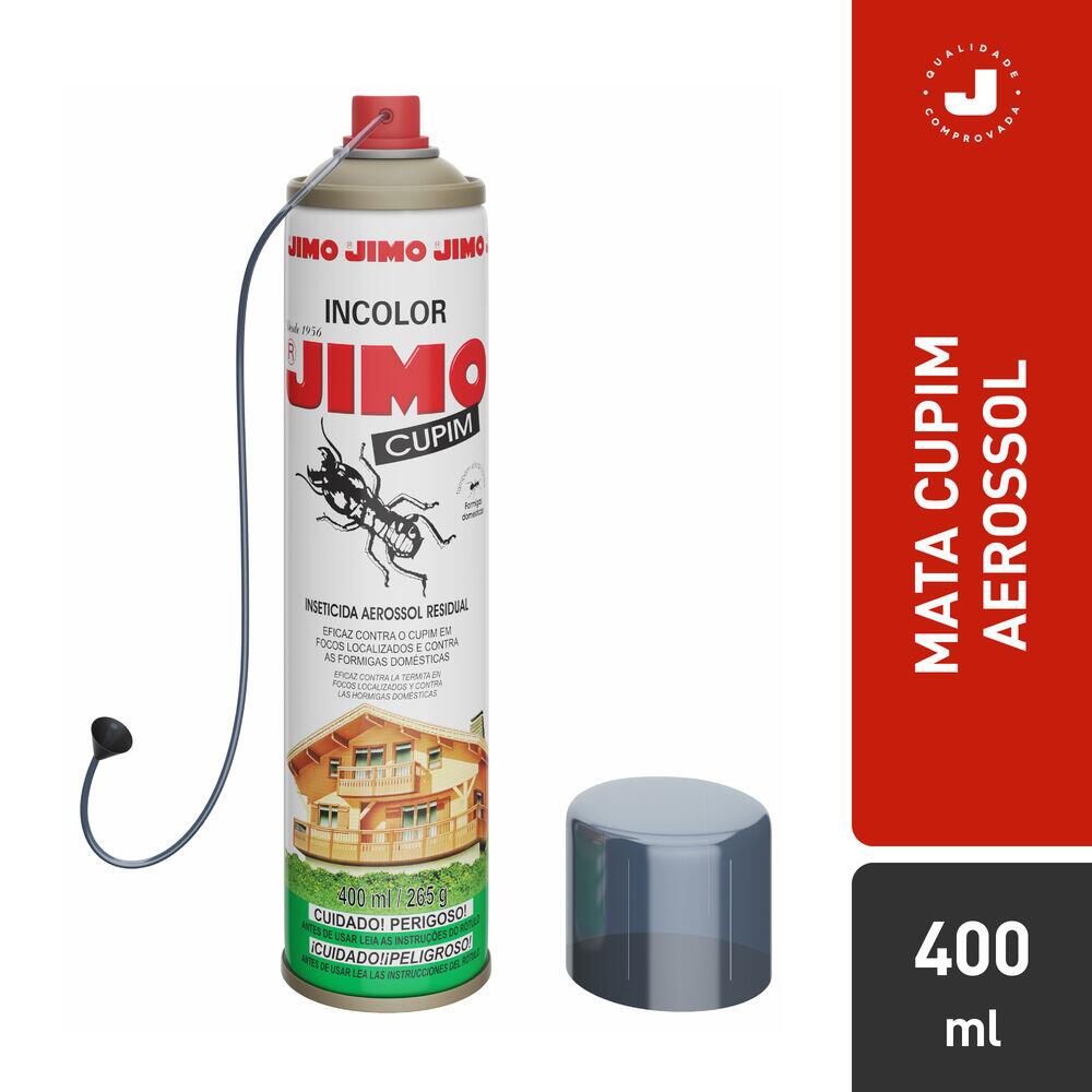 JIMO Cupim Contra Cupim Brocas e Formigas Alto Poder Residual e de Penetração Aerossol 400ml
