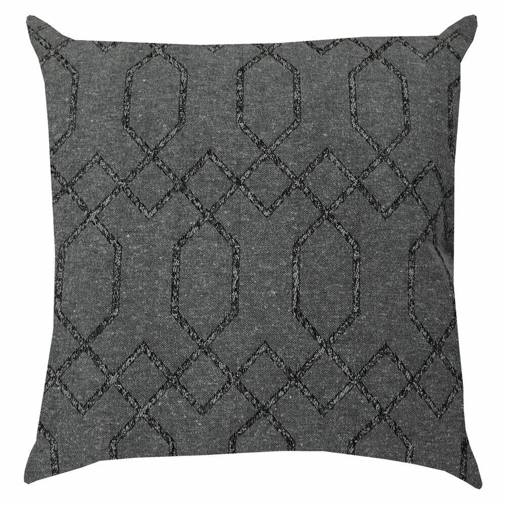 Almofada Eco Geométrico Jacard 43x43cm Cinza Diagonal