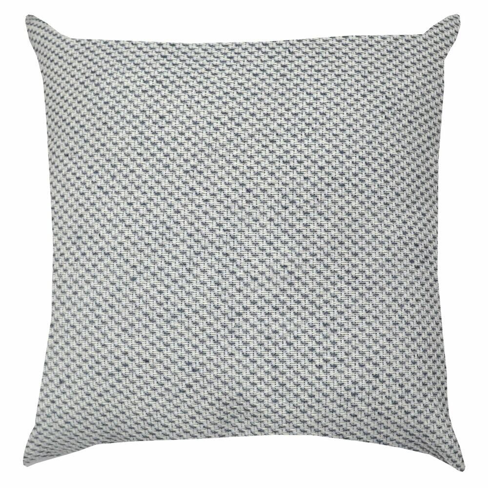 Almofada Helsinque Tramado 43x43cm Cinza e Branco Diagonal