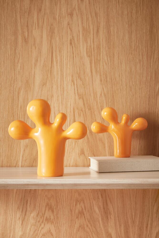 Adorno Poliresina 23x23,5x8cm Laranja Mart Collection