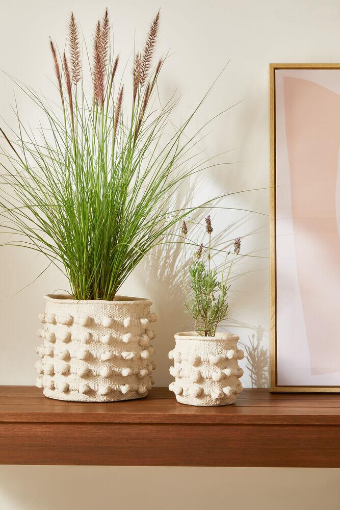Cachepô Cimento 14,5x15 Off White Mart Collection