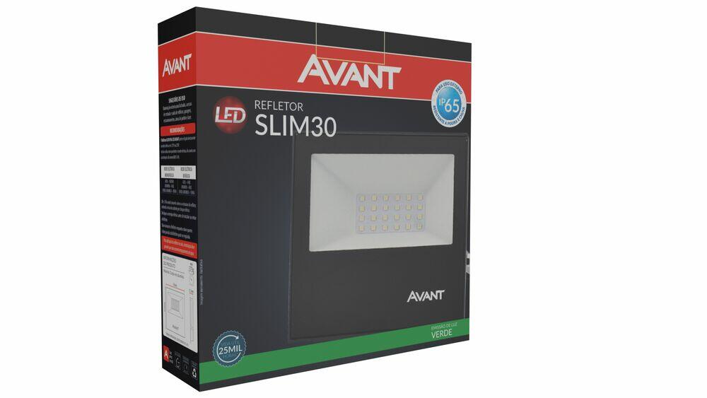 Refletor LED Slim 30W Bivolt Avant