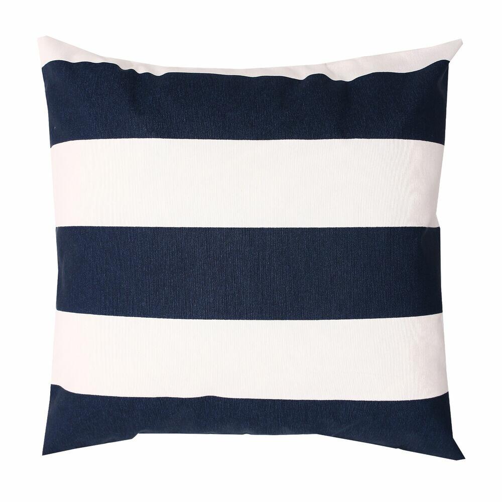 Almofada Acqua Summer Listrada 43x43 Azul Marinho Diagonal