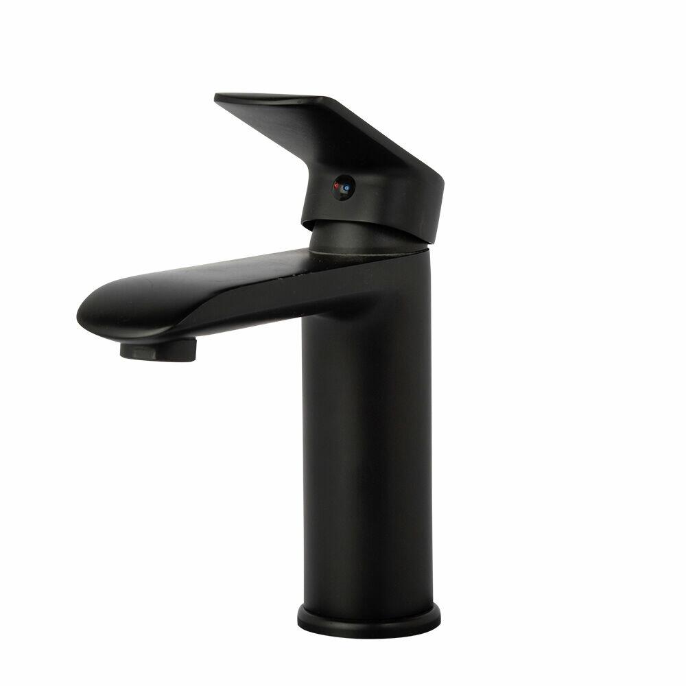 Torneira Misturador Monocomando para Banheiro de Mesa Bica Baixa 1/2 Maré Preto Addra