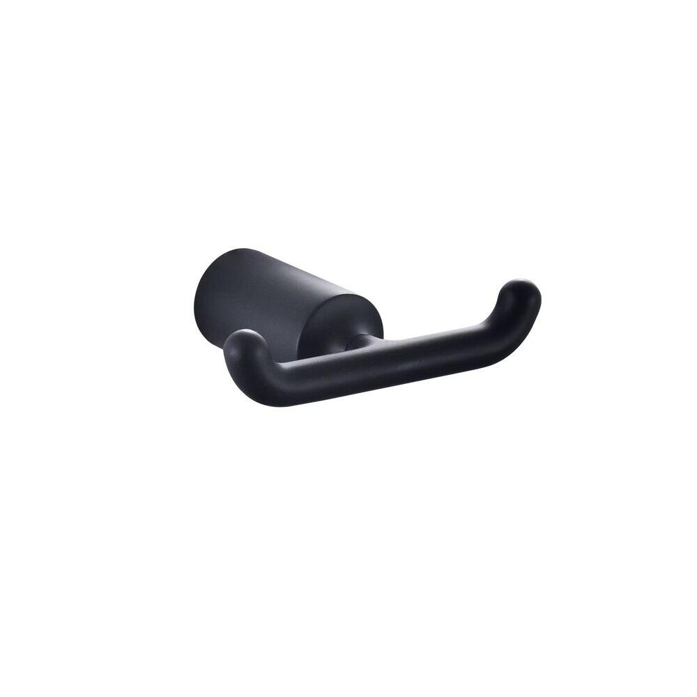 Cabide para Banheiro Duplo Gota Preto Addra