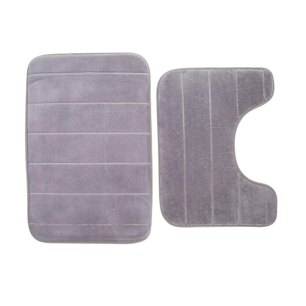 Tapete para Banheiro 40x60x1,2cm Cinza Casa&Ideia