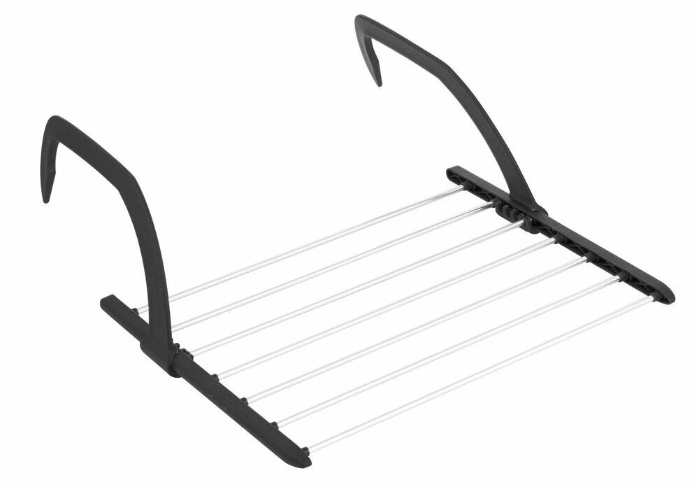Varal Portátil 53x34,5x17,5cm Preto Casa&Ideia