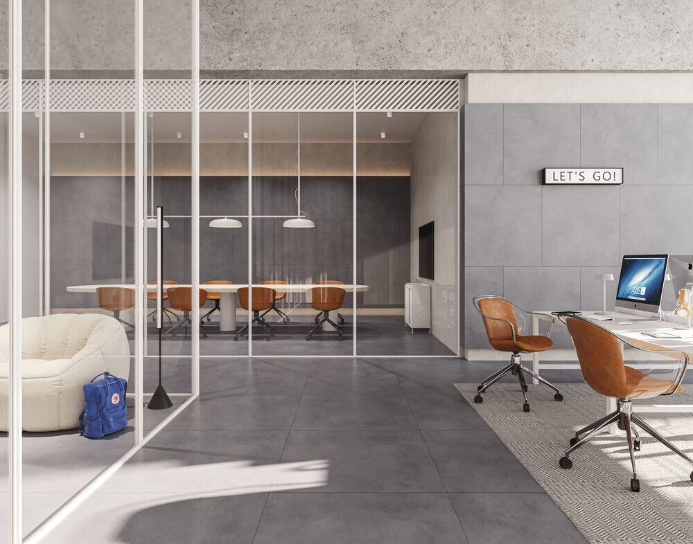 Porcelanato Pro Graphite Retificado Acetinado 90x90 Incepa