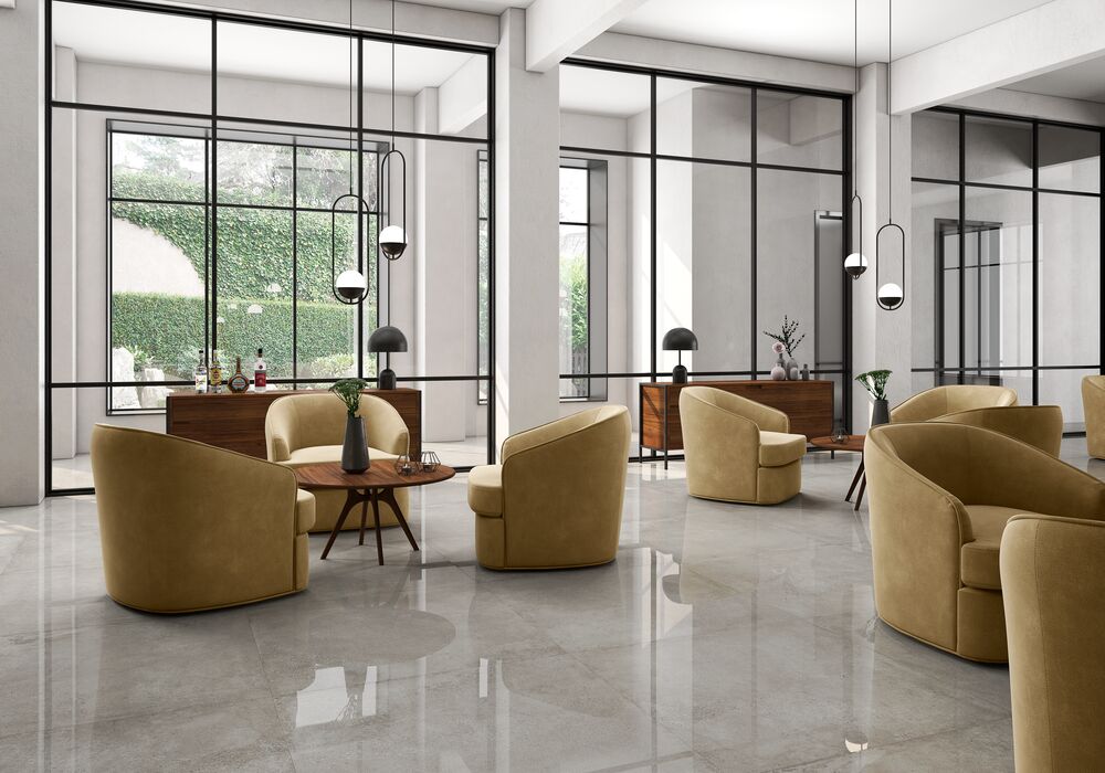 Porcelanato Seattle White Retificado Polido 90x90 Incepa