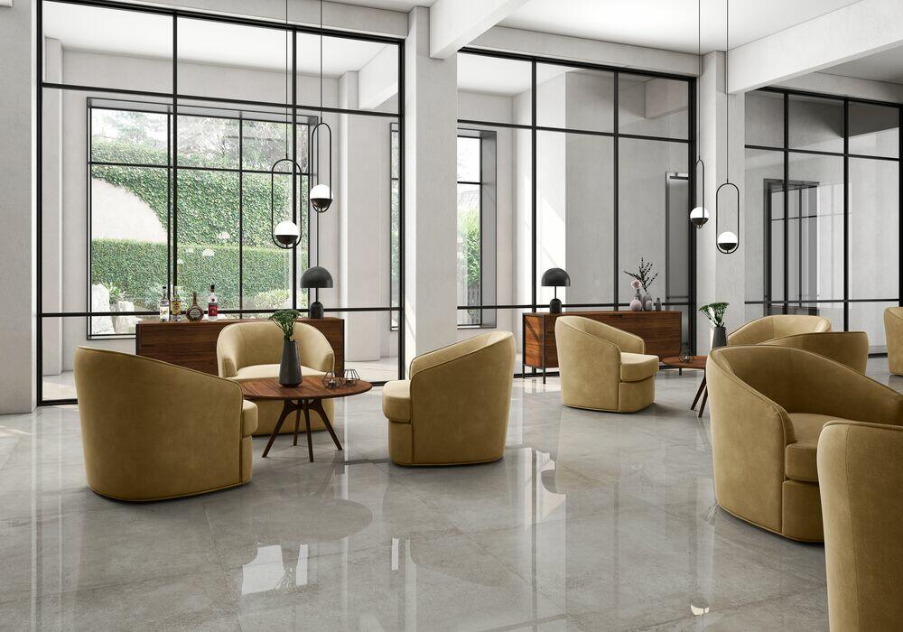 Porcelanato Seattle White Retificado Acetinado 90x90 Incepa