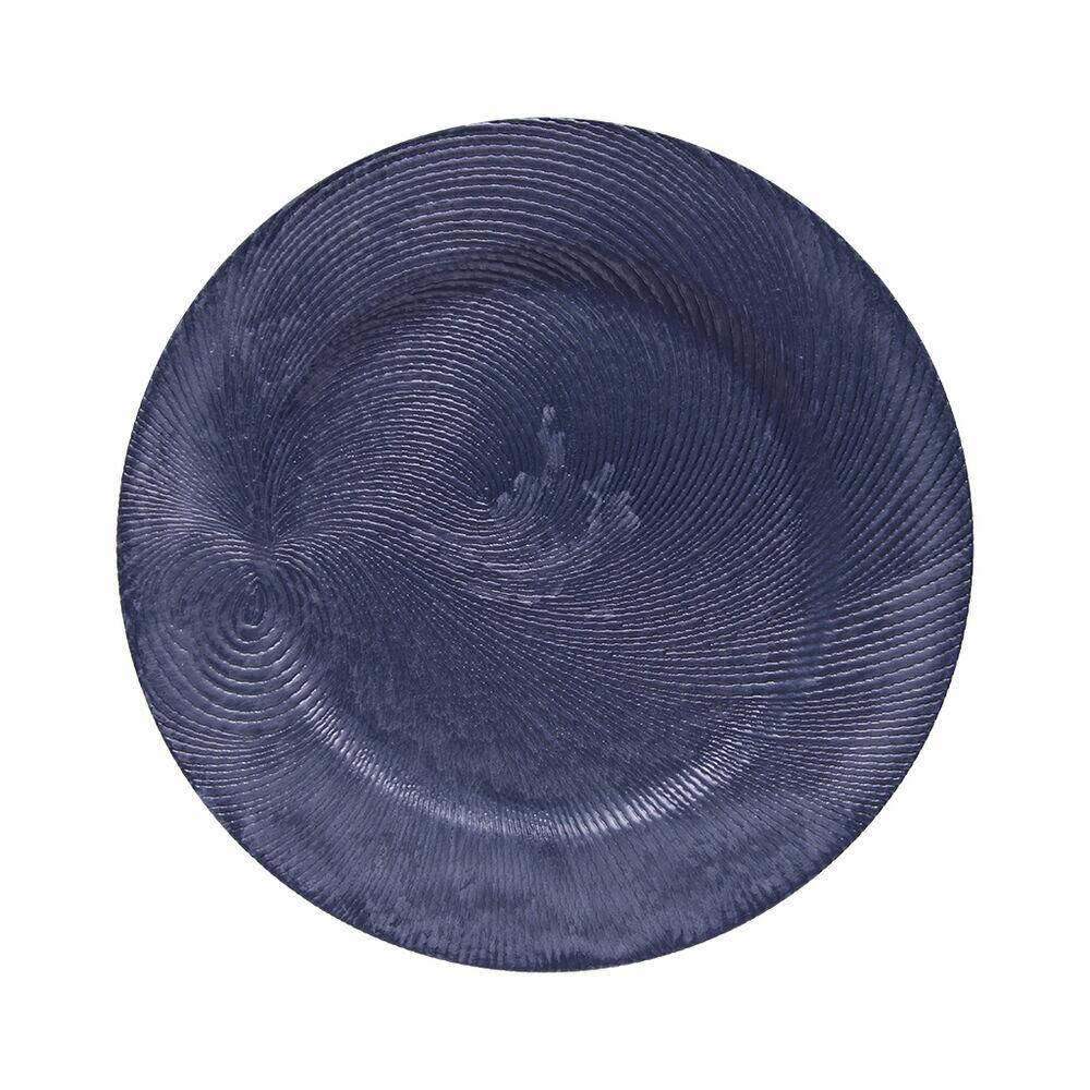 Sousplat Galles Flat Marinho 33cm Copa & Cia