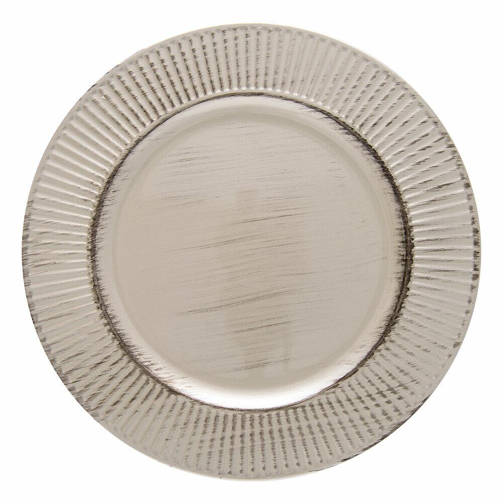 Sousplat Galles Champagne 33cm Copa e Cia