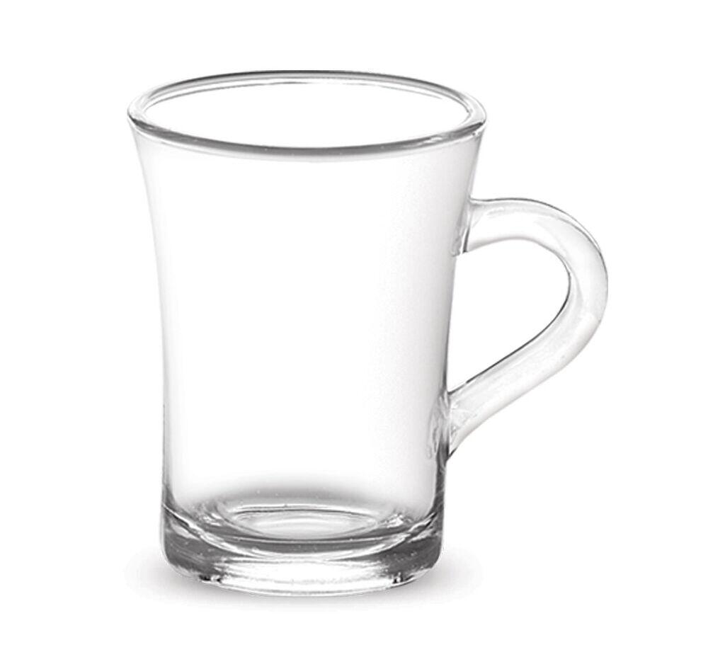 Jogo de Caneca Vidro 170ml 6 Peças Silky Casa&Ideia